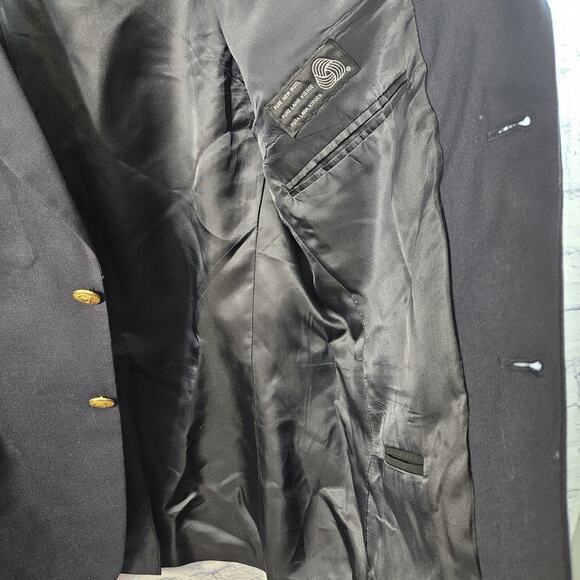 Vtg Ralph Lauren Polo University Men's Navy Blue 100% Wool Blazer Jacket Sz 42S - Picture 7 of 10